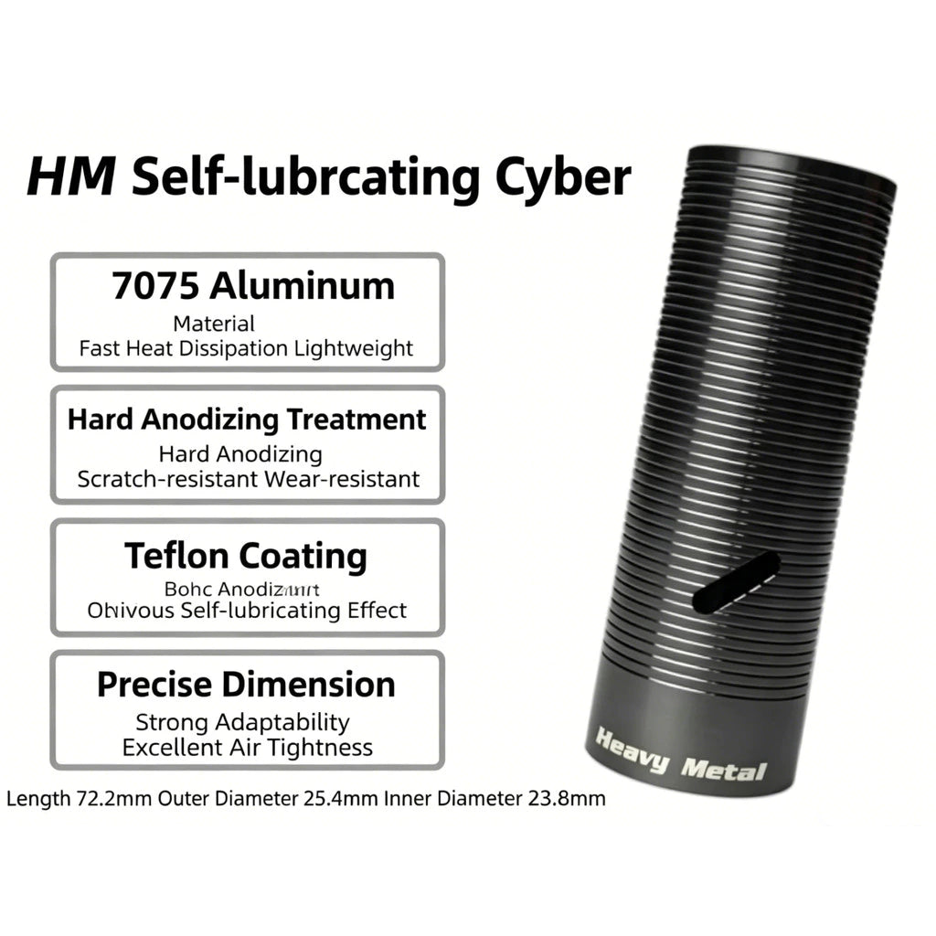 HM 7075 Super Lubricated Mirror Coated Piston Cylinder