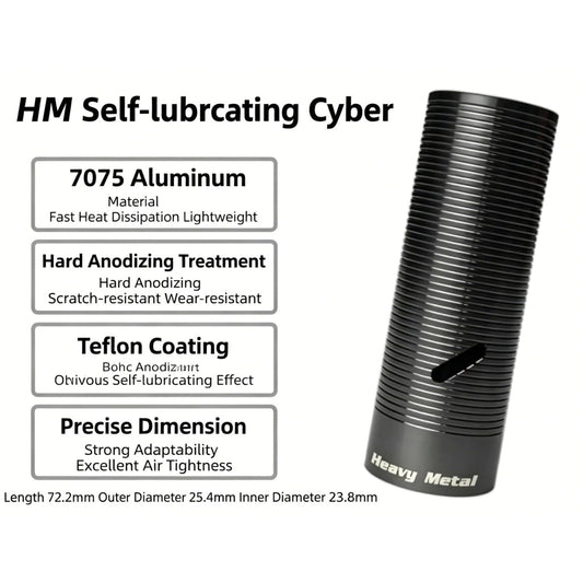 HM 7075 Super Lubricated Mirror Coated Piston Cylinder